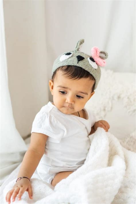 Tiny Bow Knitted Ear Warmer- Grey – The Original Knit