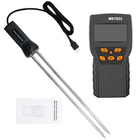 SMIC MD7822 Digital Grain Moisture Meter LCD Display Humidity Tester ...