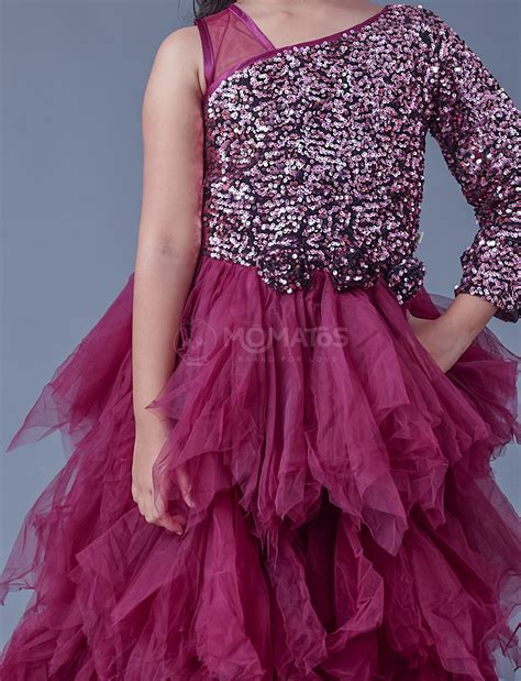 Wine Gown For Girl – Momatos