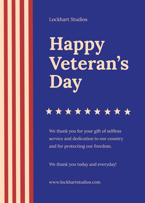Free Veterans Day Templates to Edit Online