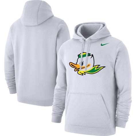 Купить футболку Men's Nike White Oregon Ducks Duck Logo Club Fleece ...