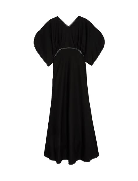 Buy Wool Blend V-Neck Midaxi Waisted Dress at Marks & Spencer