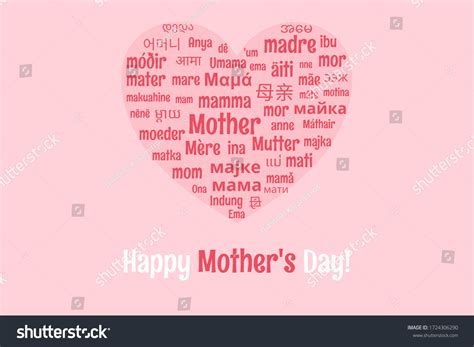 The Word Mother In Different Languages
