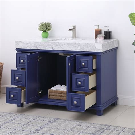 Altair Jardin 48-in Jewelry Blue Undermount Single Sink Bathroom Vanity ...
