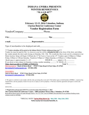 Fillable Online indianaonwings February 12-13 2016 Columbus Indiana ...