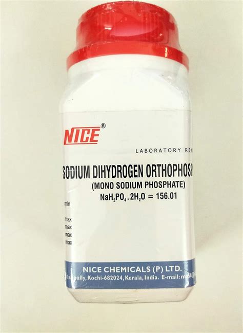Sodium Dihydrogen Orthophosphate (Mono Sodium Phosphate)-500gm : Amazon ...