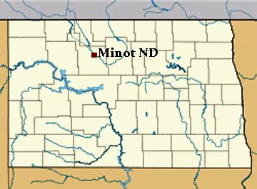 Minot Riverwalk and park in Minot, North Dakota