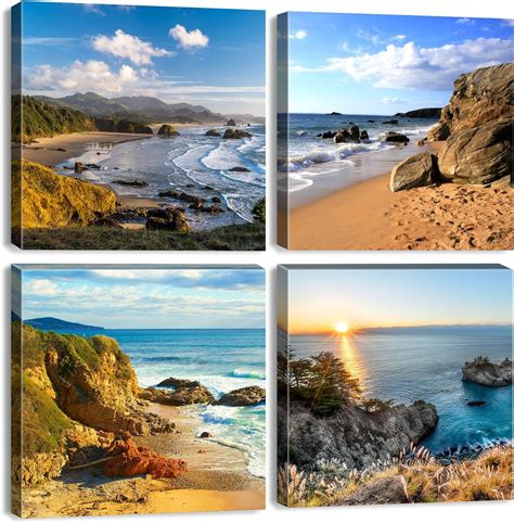 CDDposter Beach Scene Canvas Wall Art Oregon Coast Landscape Pictures ...