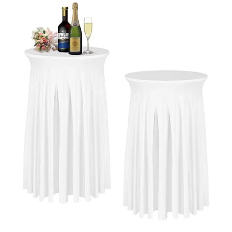 Amazon.com: BDDC Cocktail Table Covers - 2 Pack 32"x 43" White Cocktail ...