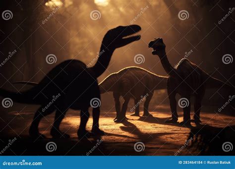 Dinosaurs. Extinct Species of Animals. Big Strong Toothy Predators. Jurassic Period Stock ...