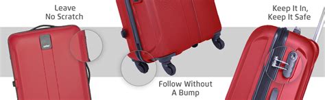 Safari Thorium Polycarbonate 66 cms Red Hardsided Suitcase (Thorium ...