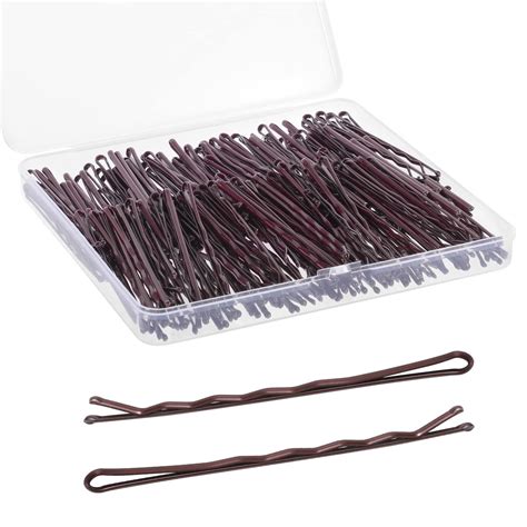 200Pcs 2.75" Large Bobby Pins Brown, Jumbo Bobby Hair Pins Brown Bobby ...
