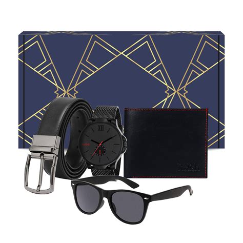 Buy Relish Analogue Men's & Boy's Watch, Belt, Sunglasses and Wallet ...