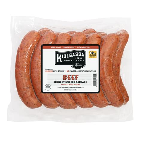Beef Smoked Sausage - Kiolbassa
