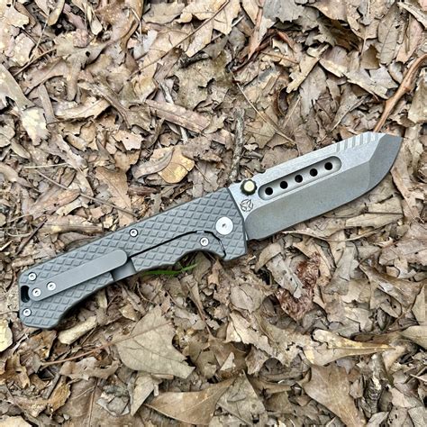 PMP Knives-ULTIMATE ALPHA BEAST-Bead blast with dark grey handle ...