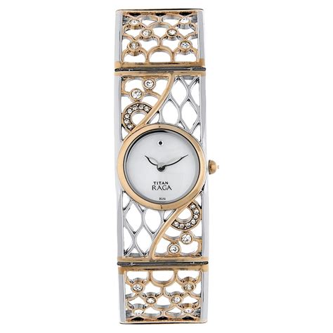 Buy Online Titan Raga White Dial Women Watch With Metal Strap ...