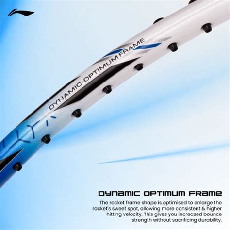 LI-NING G-Force 5800 Superlite White, Blue, Black Strung Badminton ...