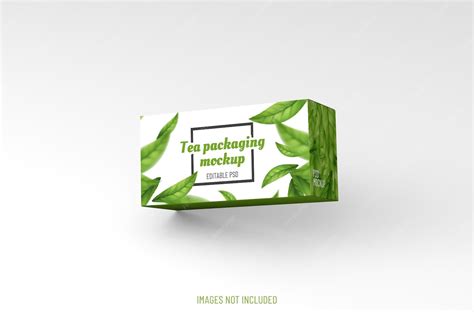 Realistic box packaging mockup for tea advertising on clean background ...