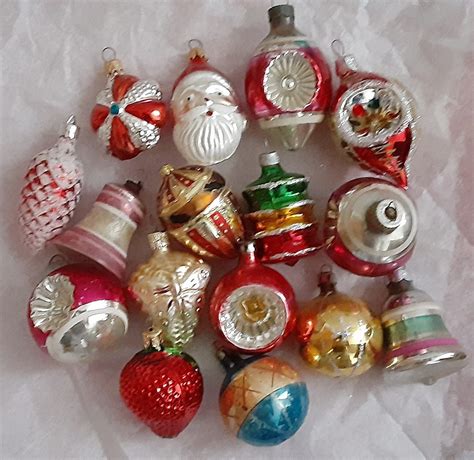Vintage Mercury Glass Christmas Ornaments Vintage Gingerbread House
