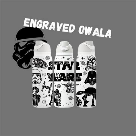 Star Wars Engraved Water Bottle Owala Freesip - Etsy