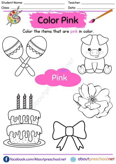 Color Worksheets For Preschoolers