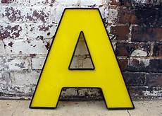 A Retro by Large Reclaimed Sign Letter A Vintage Industrial Salvage A Retro