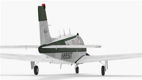 3D Single Engine Light Aircraft Beechcraft Bonanza Rigged for Maya ...