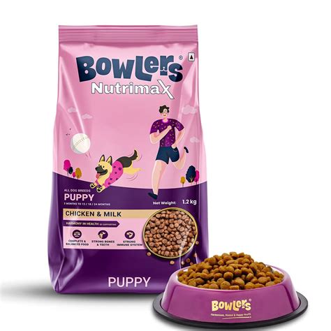 Bowlers Nutrimax Puppy Chicken & Milk, 1.2 kg| Shelf Life 18 Months|Dry ...