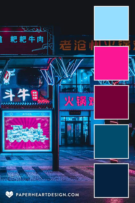 Desalentar ansiedad anfitriona dark neon color palette Corea Bastante ...