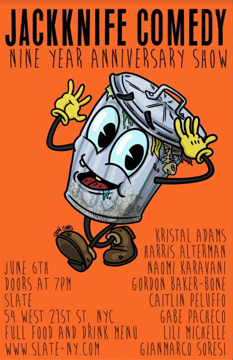 JACKKNIFE COMEDY Celebrates its 9th Year Anniversary at Slate on 6/6 ...
