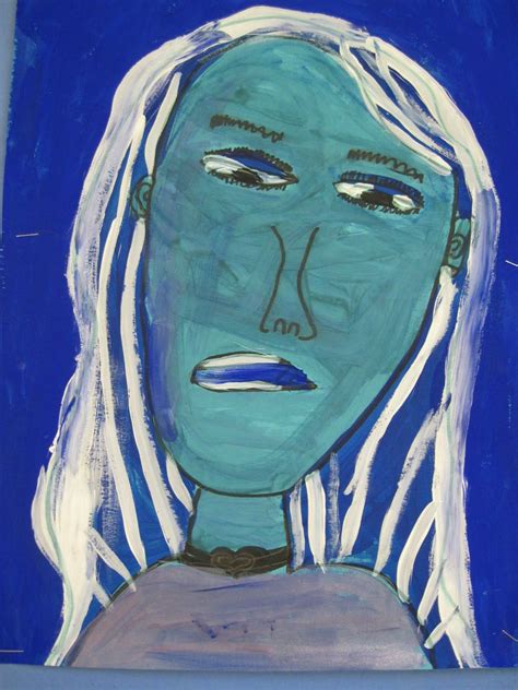 Pablo Picasso inspired self portraits blue period tints shades hues ...
