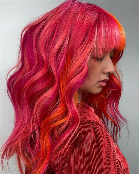 33+ Eye-Catching Pink And Orange Hair Ideas