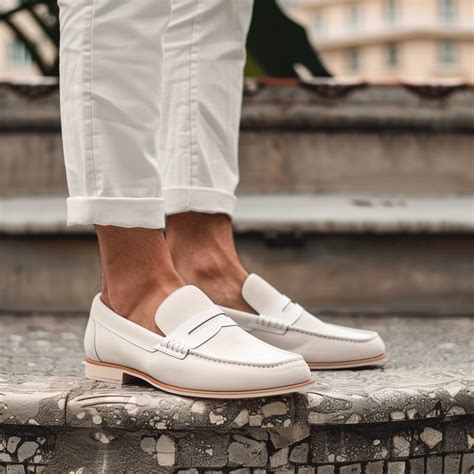 White Suede Leather Anselmo Loafers – Costoso Italiano