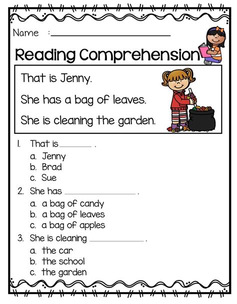 1st Grade Reading Comprehension Worksheets Printable PDF Worksheet Hero ...