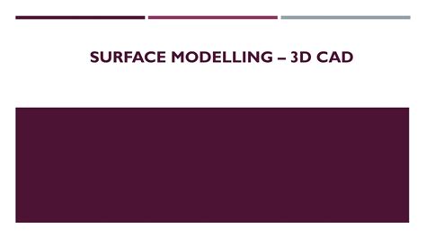 Image result for Surface Modelling Tutorial