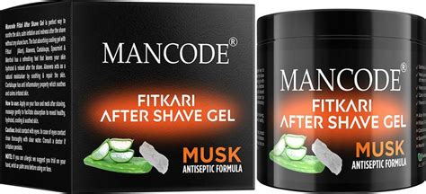 MANCODE Fitkari After Shave Gel Musk Antiseptic Formula for Men, 100gm ...