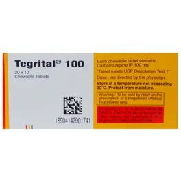 Tegrital 100 mg Chewable Tablet | Uses, Side Effects, Price | Apollo ...