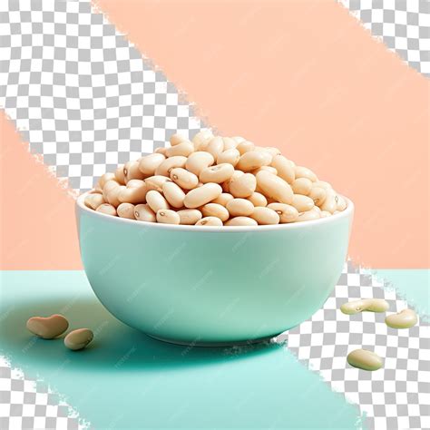 Dry navy beans in a transparent background | Premium AI-generated PSD