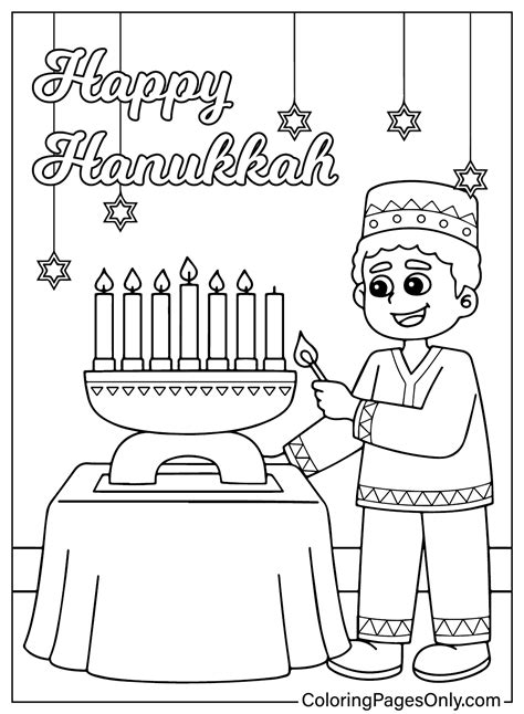 40+ Hanukkah Coloring Pages - Free Printable PDF & Online Coloring