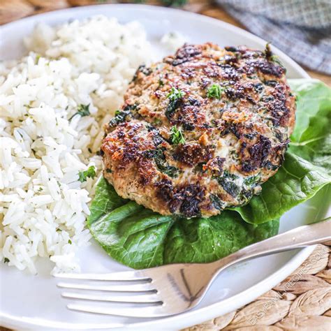 Turkey Spinach Feta Burgers · Easy Family Recipes