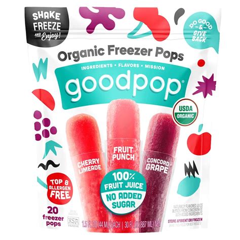 Goodpop Organic Real Fruit Juice Freezer Pops at Natura Market