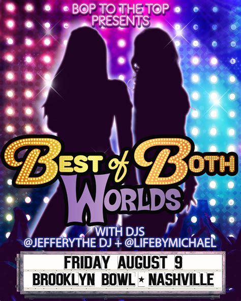 Bop to the Top Presents: Best of Both Worlds | Downtown Nashville