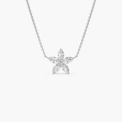 Solitaire Flower Necklace – sulemani swag