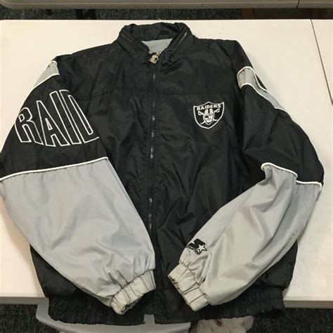 Vintage Oakland Raiders NFL Starter Windbreaker Jacket RARE 90's Large ...