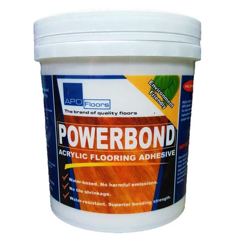 Apo Powerbond Acrylic Flooring Adhesive For Vinyl Tiles 1.25kg With ...