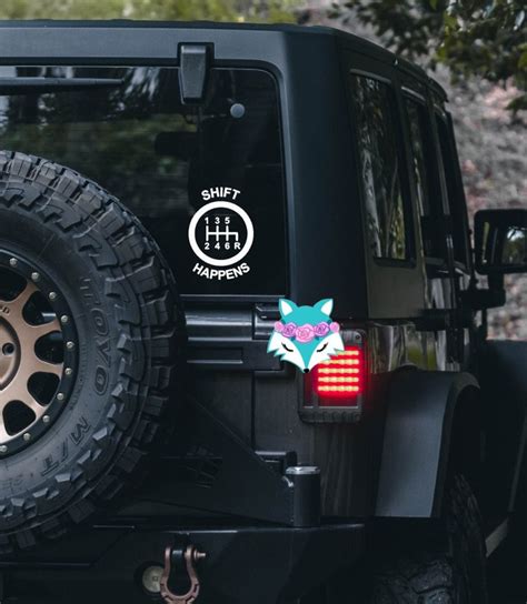 Buy 6 Speed Gear Stick Shift Car Vinyl Decal, Manual, Endangered ...
