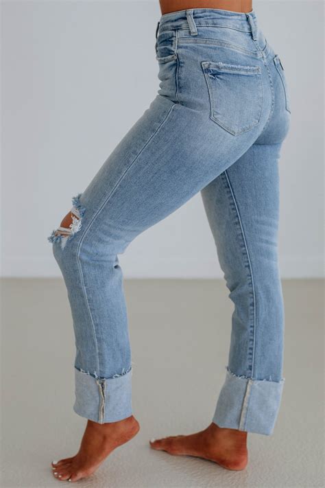 Kalen Risen Jeans - Light Wash – Wild Oak Boutique
