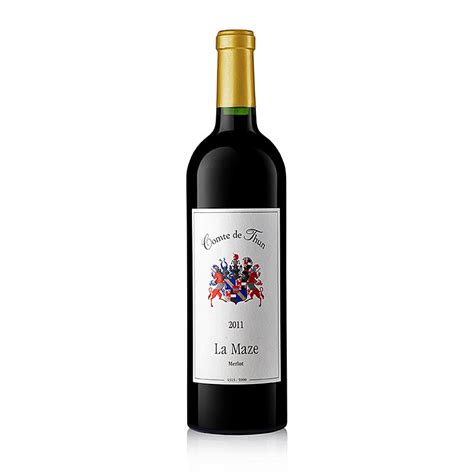 2011 La Maze, kering, 14,5% vol., Comte de Thun, 750ml, Botol | GOURMET ...