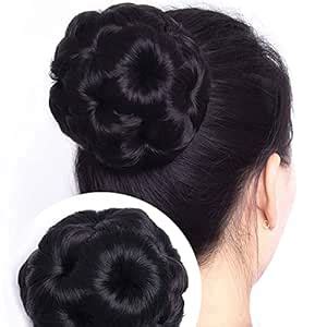 VIEWS Set of 1 Women's Hair Clutchers Juda Bun With Artificial ...