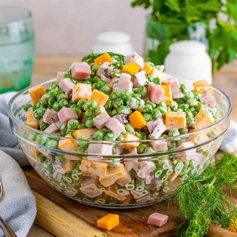 The Best Ham and Pea Salad Recipe! – Crayons & Cravings
